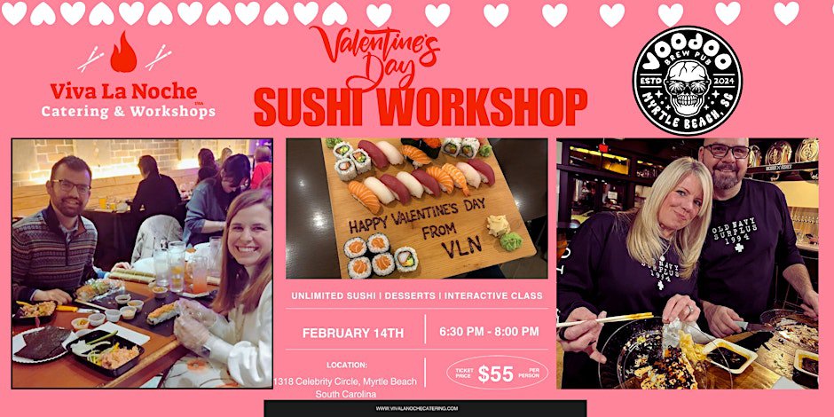Valentine’s Day Sushi Workshop Evening